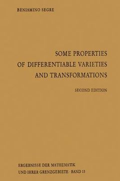 portada some properties of differentiable varieties and transformations: with special reference to the analytic and algebraic cases (en Inglés)