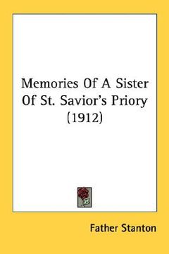 portada memories of a sister of st. savior's priory (1912) (in English)