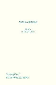 portada Death of an art Critic (in English)