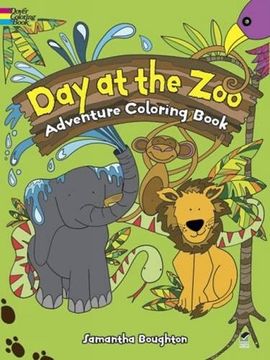 portada Day at the Zoo Adventure Coloring Book (Dover Coloring Books for Children)