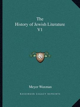portada the history of jewish literature v1 (in English)