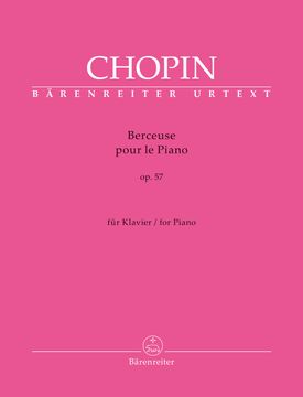 portada Chopin - Berceuse Op. 57 en reb Mayor Para Piano (Urtext) (en Alemán)