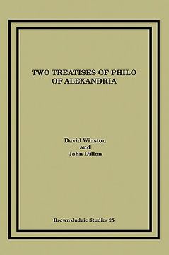 portada two treatises of philo of alexandria