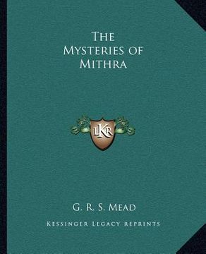 portada the mysteries of mithra (in English)