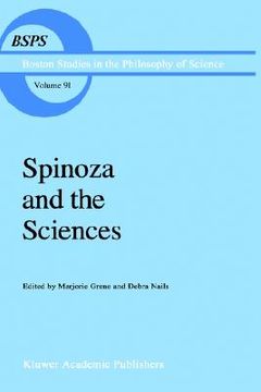 portada spinoza and the sciences