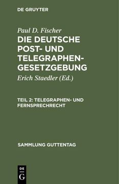 portada Telegraphen- und Fernsprechrecht (en Alemán)