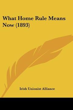 portada what home rule means now (1893) (in English)