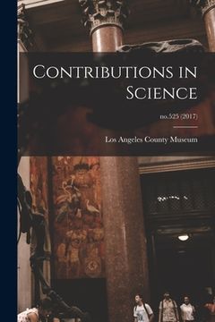 portada Contributions in Science; no.525 (2017) (en Inglés)