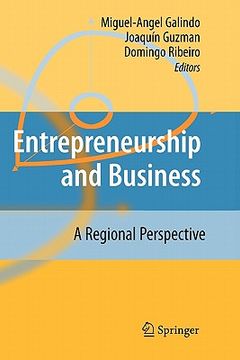portada entrepreneurship and business: a regional perspective (en Inglés)