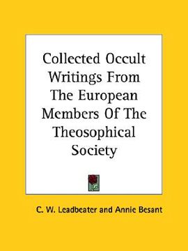 portada collected occult writings from the european members of the theosophical society (in English)