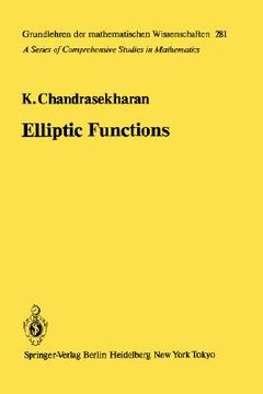 portada elliptic functions (en Inglés)