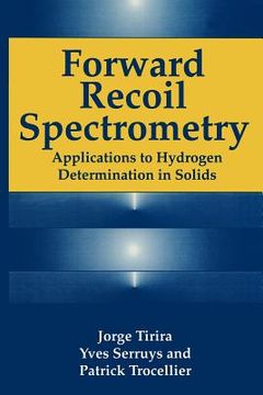 portada forward recoil spectrometry: applications to hydrogen determination in solids (en Inglés)