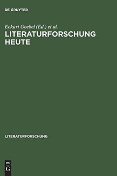 portada Literaturforschung Heute (en Alemán)