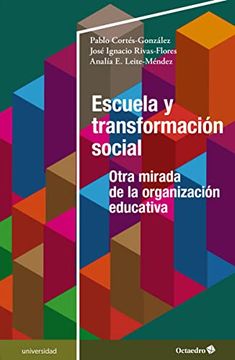 portada Escuela y Transformación Social (in Spanish)