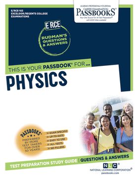 portada Physics (Rce-103): Passbooks Study Guide Volume 103 (in English)