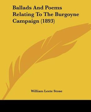 portada ballads and poems relating to the burgoyne campaign (1893) (en Inglés)