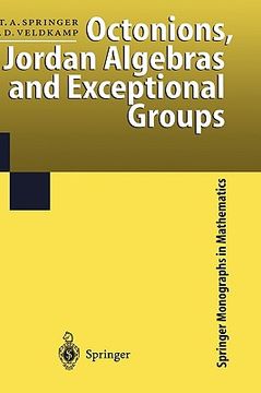 portada octonions, jordan algebras, and exceptional groups (en Inglés)