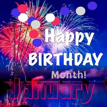 portada Happy Birthday Month- January: January (en Inglés)