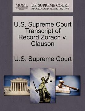 portada u.s. supreme court transcript of record zorach v. clauson