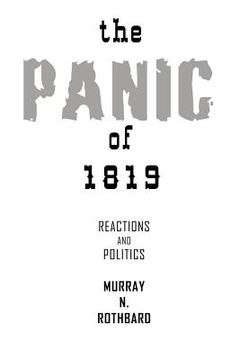 portada the panic of 1819: reactions and policies (in English)