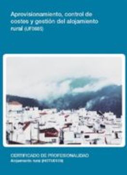 portada Aprovisionamiento, control de costes y gestión del alojamiento rural(UF0685)
