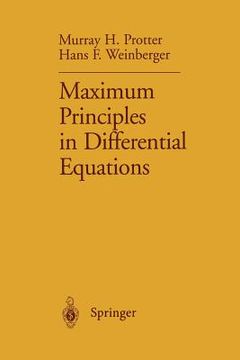portada maximum principles in differential equations (en Inglés)