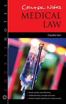 portada Course Notes: Medical Law and Ethics (en Inglés)