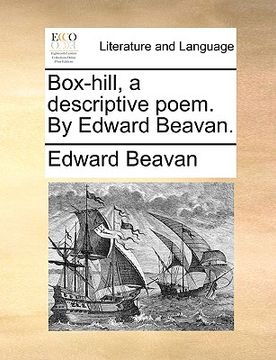 portada box-hill, a descriptive poem. by edward beavan. (en Inglés)