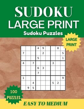 portada Sudoku Puzzles Book Large Print for Adults (en Inglés)