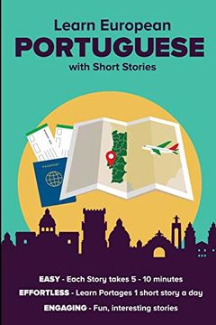 portada Learn European Portuguese With Short Stories: Free Index Cards Access Included (en Inglés)