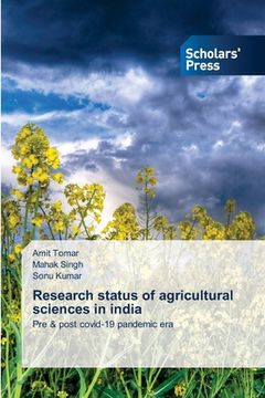portada Research status of agricultural sciences in india (en Inglés)