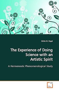 portada the experience of doing science with an artistic spirit (en Inglés)