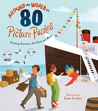 portada Around the World in 80 Picture Puzzles: Exciting Activities, fun Facts, and More! (in English)