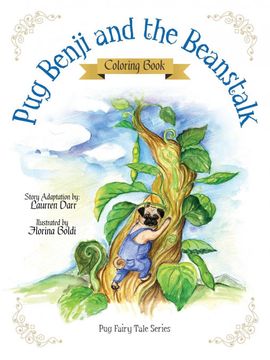 portada Pug Benji and the Beanstalk - Coloring Book (in English)