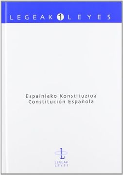 portada Espainiako Konstituzioa. Constitución Española (Legeak - Leyes)
