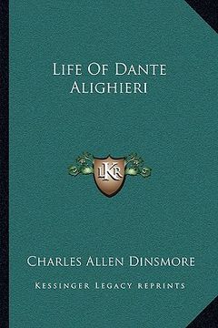 portada life of dante alighieri (en Inglés)