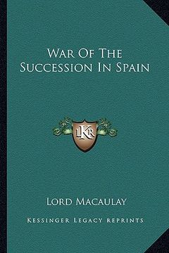 portada war of the succession in spain