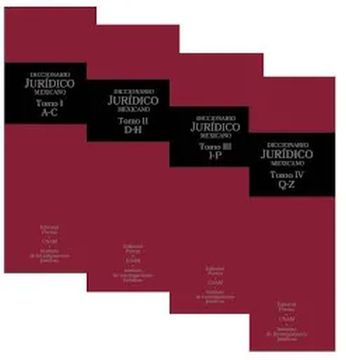 portada Diccionario Jurídico Mexicano / Tomos i - iv / 3 ed. / pd.