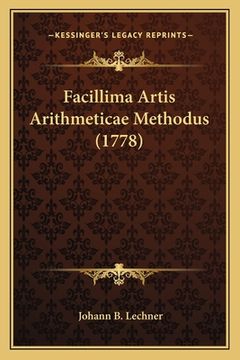 portada Facillima Artis Arithmeticae Methodus (1778) (en Alemán)