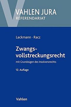 portada Zwangsvollstreckungsrecht: Mit Grundzügen des Insolvenzrechts (Vahlen Jura/Referendariat)