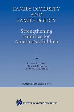portada family diversity and family policy: strengthening families for america's children (in English)