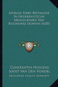 portada Apollos Harp, Bestaande In Nederduytsche Mengelrymen Van Byzondere Stoffen (1658)