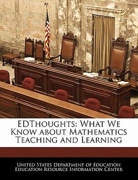 portada edthoughts: what we know about mathematics teaching and learning (in English)