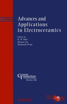 portada Advances and Applications in Electroceramics (en Inglés)