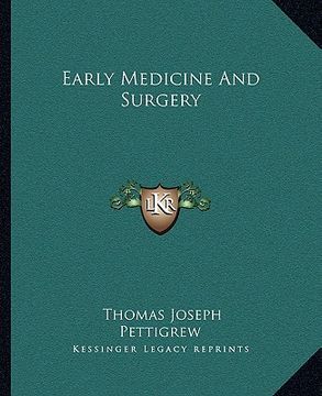 portada early medicine and surgery (in English)
