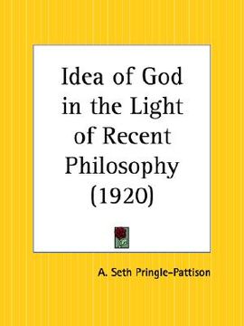 portada idea of god in the light of recent philosophy