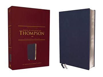 portada Reina Valera Revisada, Biblia de Referencia Thompson, Leathersoft, Azul Añil, Palabras de Jesús en Rojo