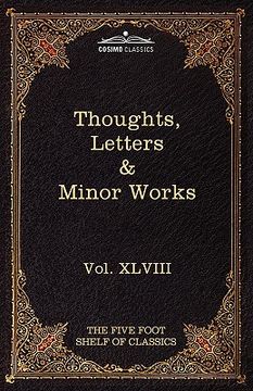 portada thoughts, letters & minor works: the five foot shelf of classics, vol. xlviii (in 51 volumes)