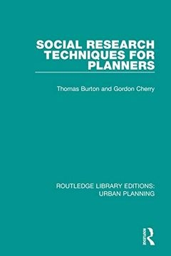 portada Social Research Techniques for Planners (Routledge Library Editions: Urban Planning) (in English)