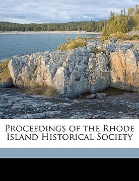 portada proceedings of the rhode island historical society volume 42 (en Inglés)